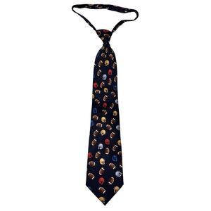 Parquet Football Helmets‎ Necktie Novelty Neck Tie Sport Theme